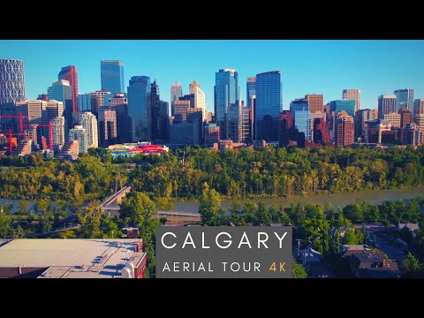 Downtown Calgary - 4K AERIAL DRONE SKYLINE TOUR