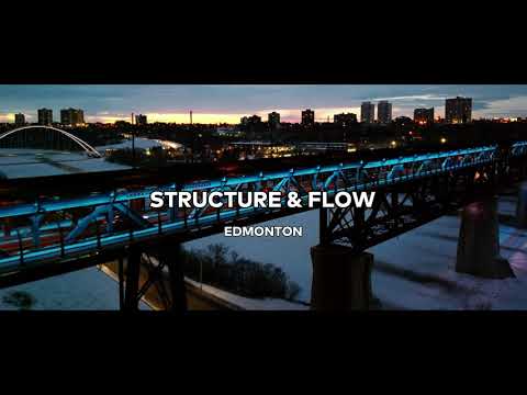 EDMONTON | ALBERTA , CANADA - AN AERIAL WINTER VIEW