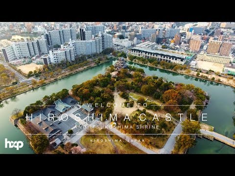 Hiroshima Castle &amp; Miyajima Itsukushima Shrine : Japan&#039;s Majestic Heritage Aerial Views 🏯✨🚁