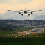 Landung am Flughafen Zürich